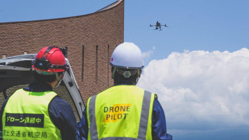 赤外線カメラ搭載ドローンを利用した外壁点検について