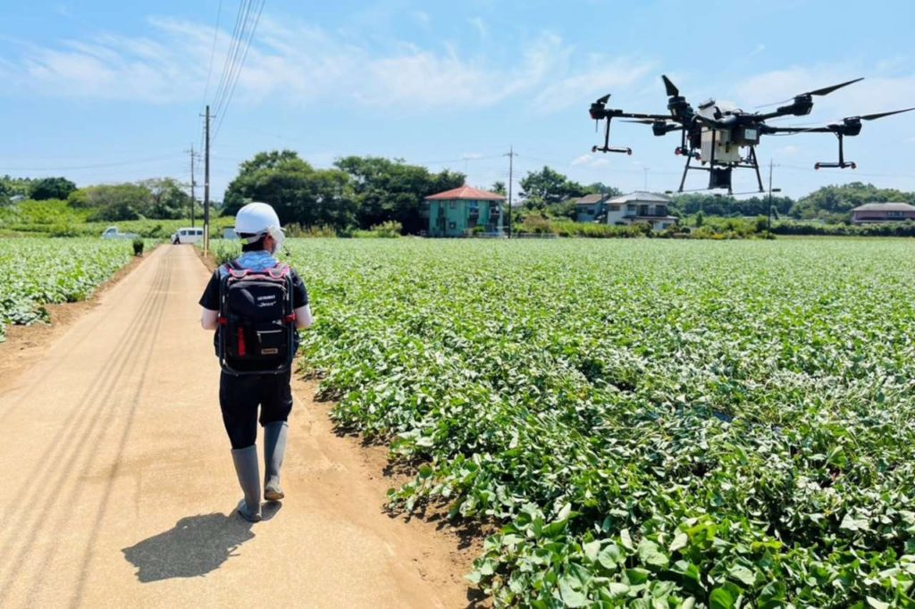 農業ドローンの可変施肥